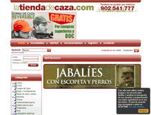 Tablet Screenshot of latiendadecaza.com